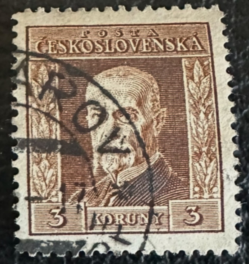 Czech #101c 1925 President Massaryk Stamp