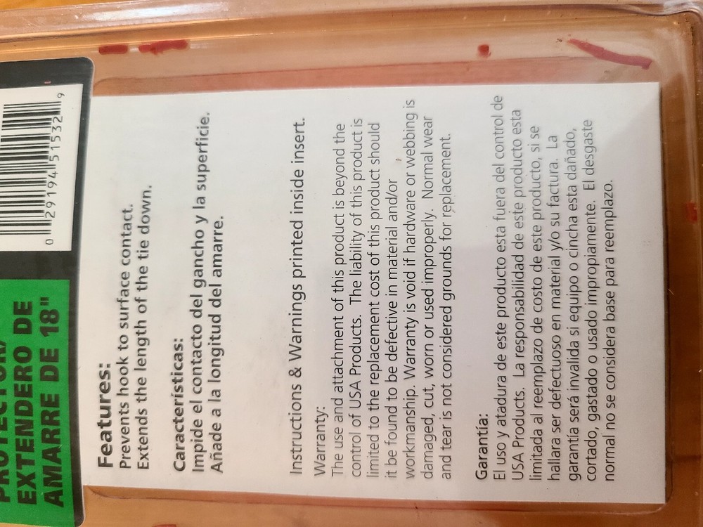 NOS Vintage Pro Value Cargo Control 18" Tie Down Protector/Extender #515320 -NEW