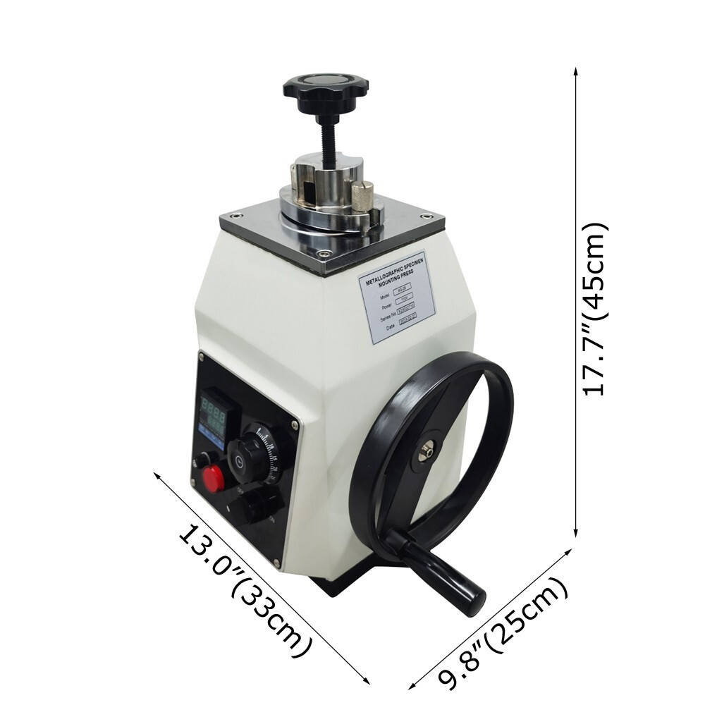 110V Metallographic Specimen Mounting Sample Press Machine 45mm Diameter Grinder