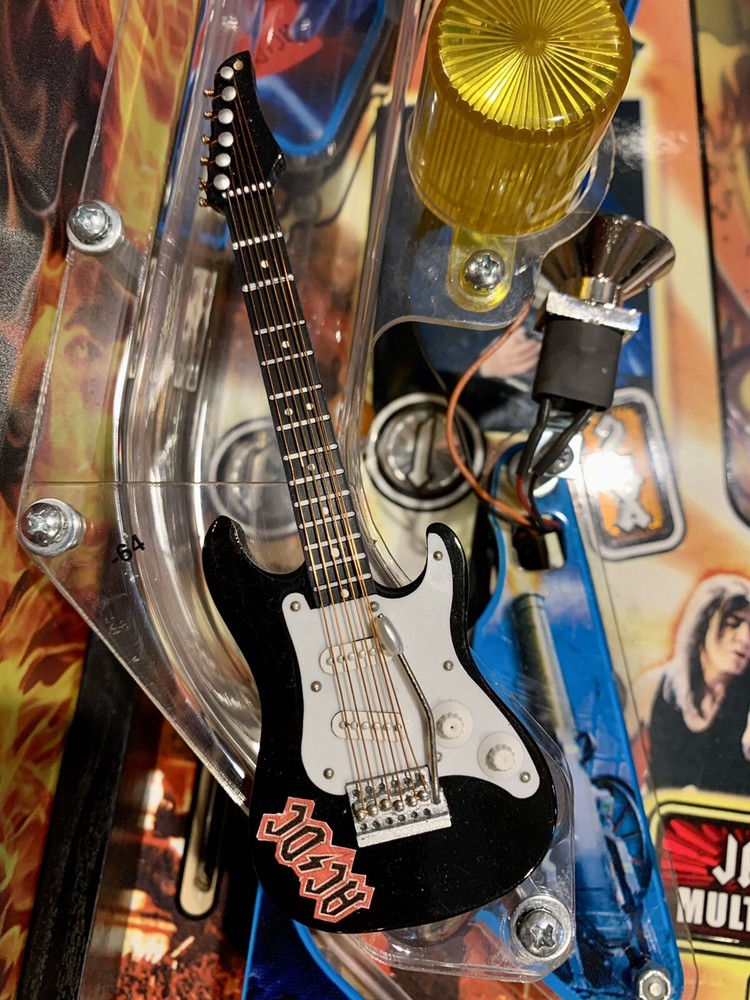 ACDC AC/DC PINBALL Machine Black Guitar Ramp Mod