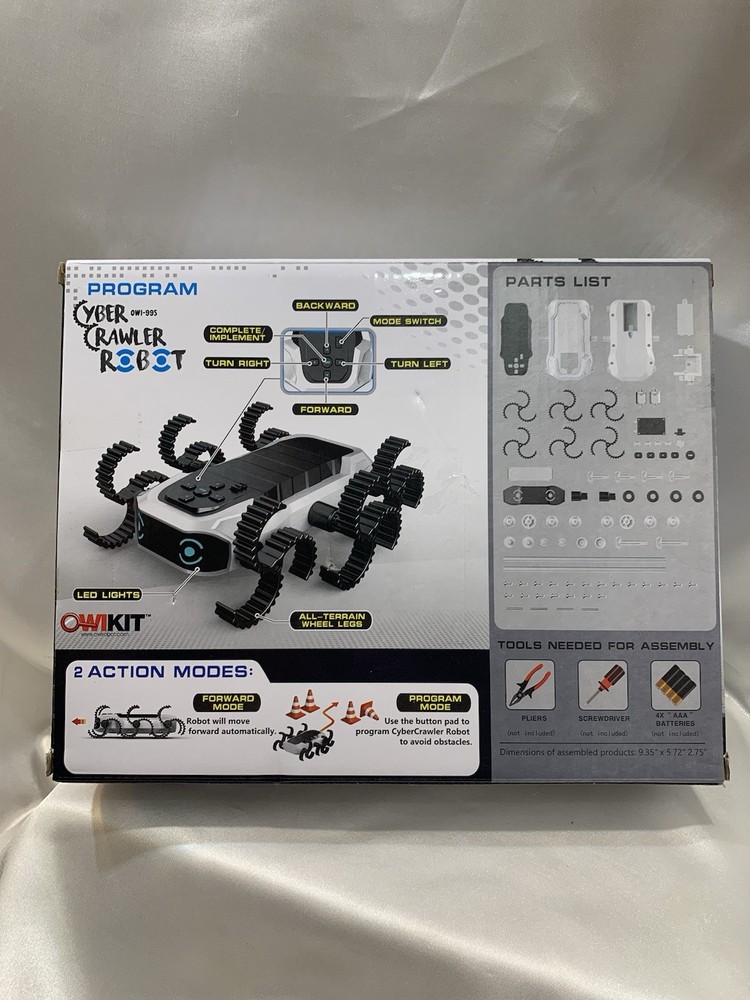Robotikits OWI-995 Cyber Crawler Robot Kit STEM Learning Building