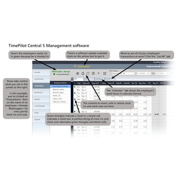 Timepilot 4880 Portable Time Clock System Starter Kit