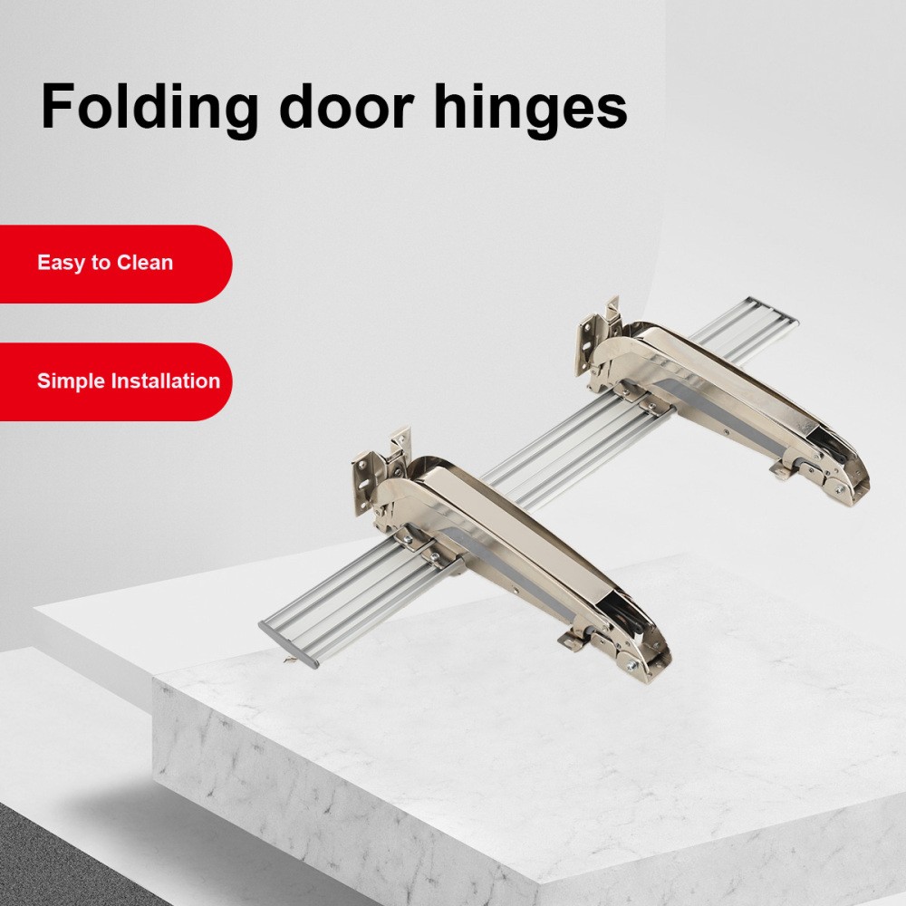 Folding Door Hinges Lateral Opening Door Hinge Buffer Dampers for Wardrobe