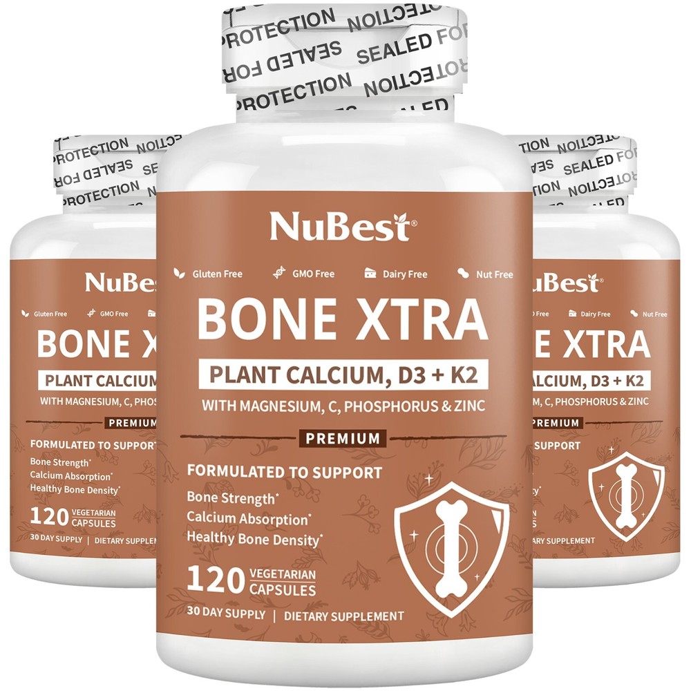 Bone Xtra Supplement, Bone Strength Formula For Teens & Adults - Pack 3
