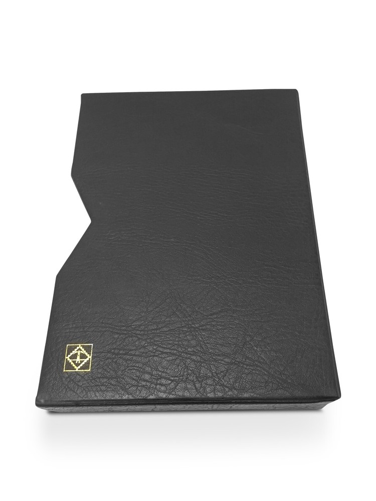 Lighthouse Leather Slipcase Protection For 64 Page Premium Stockbook Black New