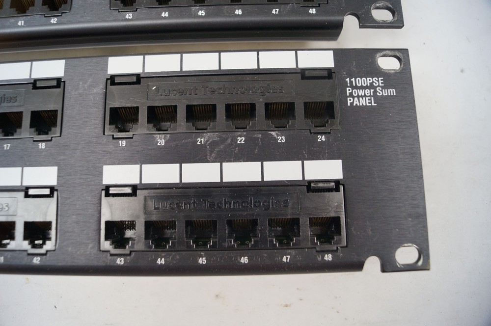 LOT (3) ICC Lucent Cat5e Patch Pack 1100PSE Power Sum Panels WORKING B343