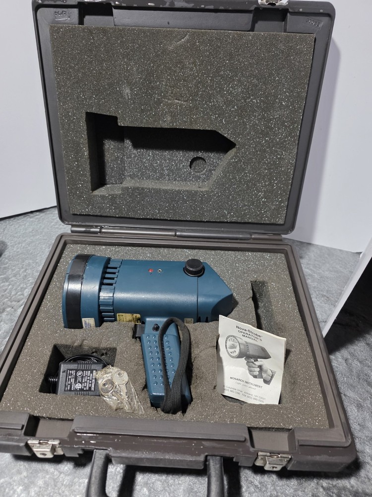 Monarch Nova Strobe Stroboscope In Hard Case Working