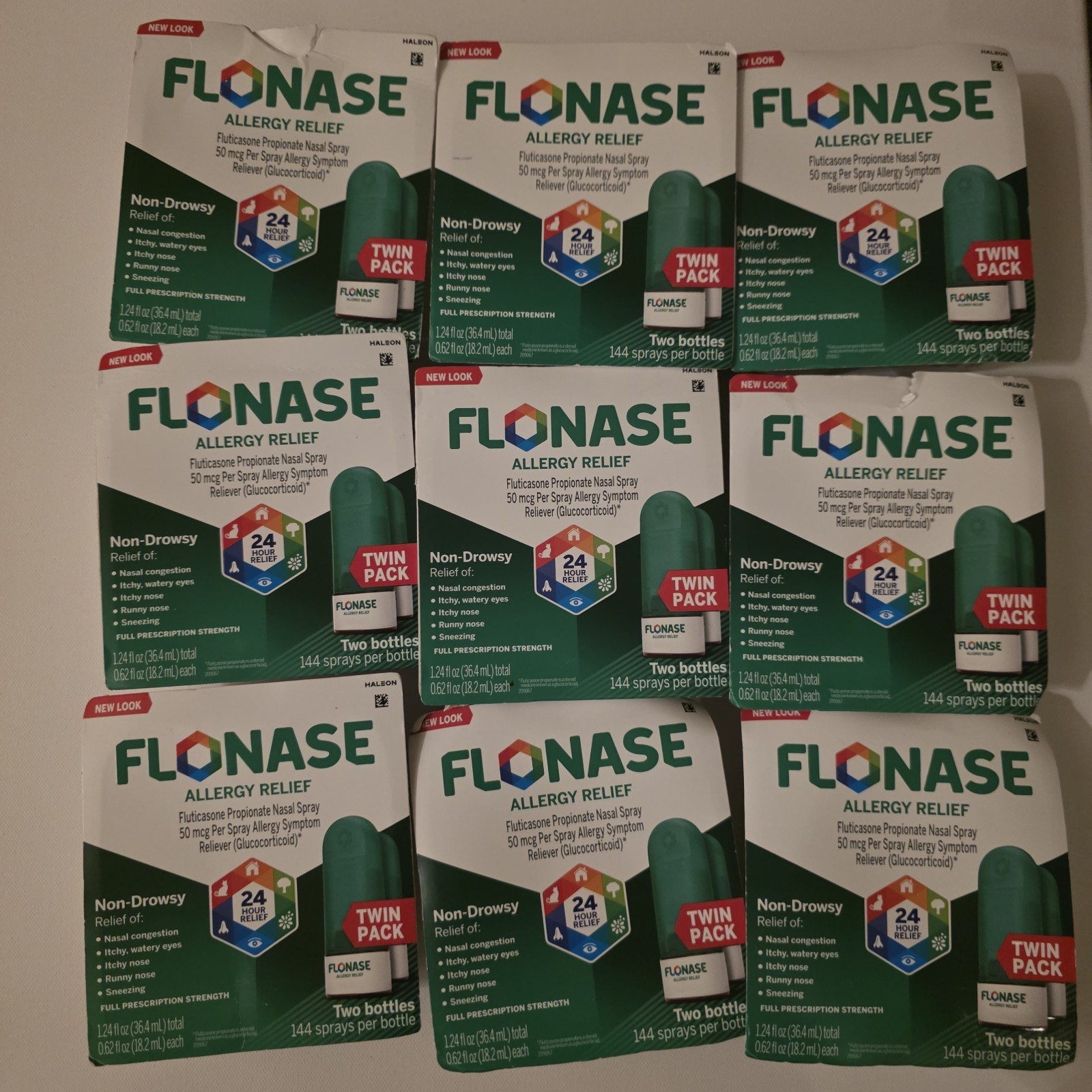 Flonase Allergy Relief Twin Pack *DMG* 2 X 144 (288) Sprays Exp 2027-28
