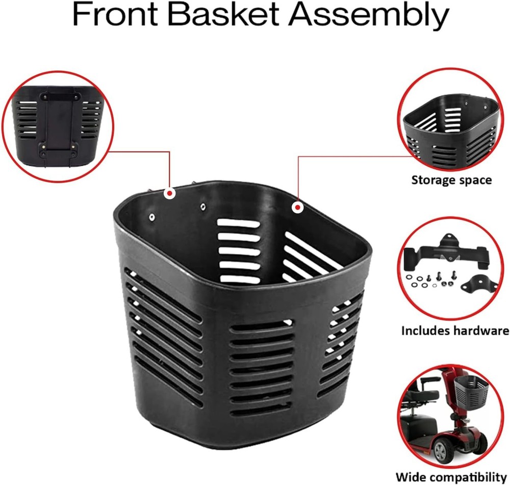 Durable Handlebar Mount Basket for Mega Motion & Windermere Mobility Scooters