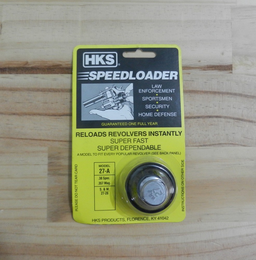 HKS Speedloader;  NEW;  27-A;  6-Shot;  38 Spec;  357 Mag;  Fast & Dependable