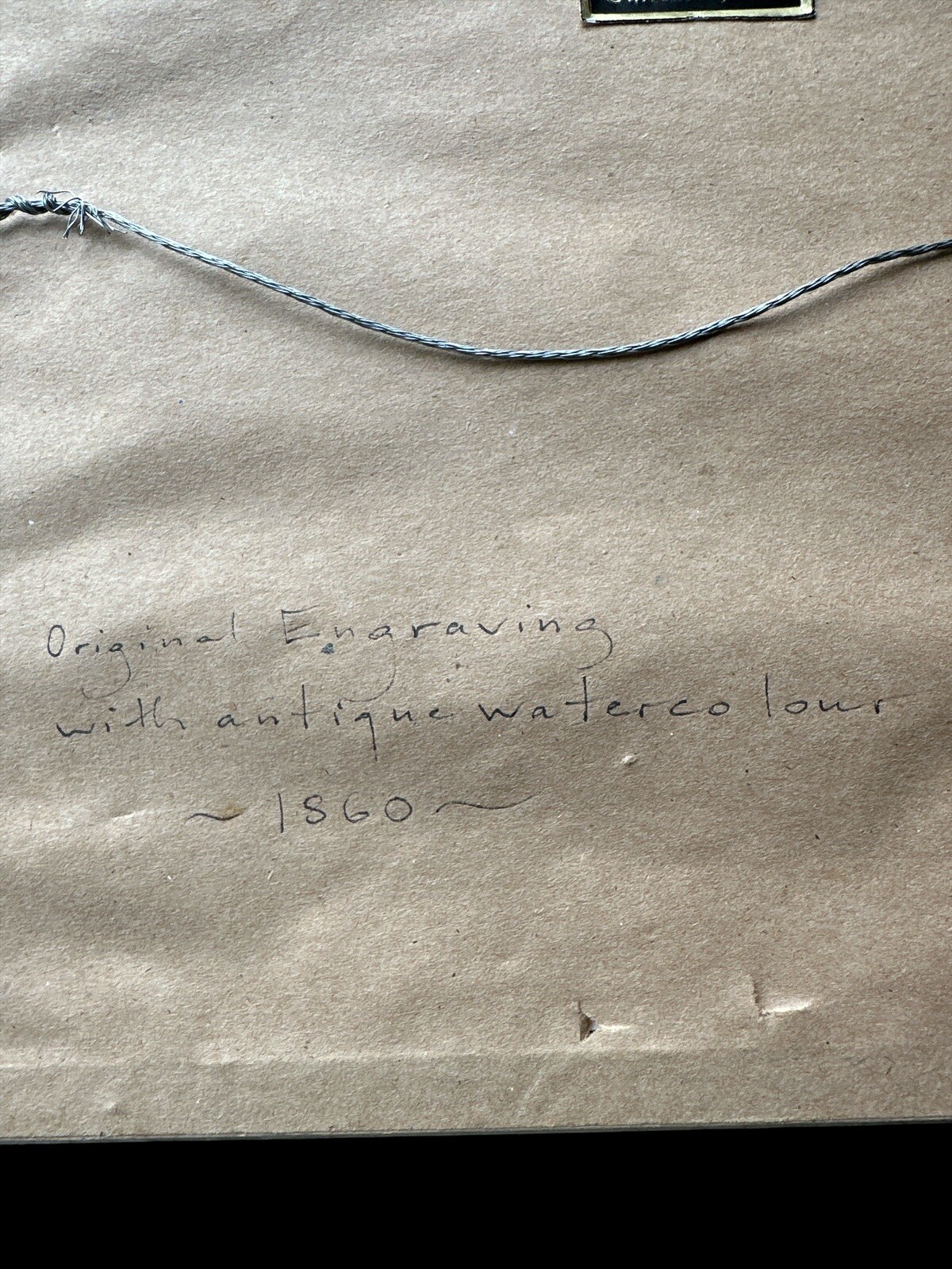 Framed Capture of Guerriere Antique Engraving H Bill 1859 Civil War Hand Colored