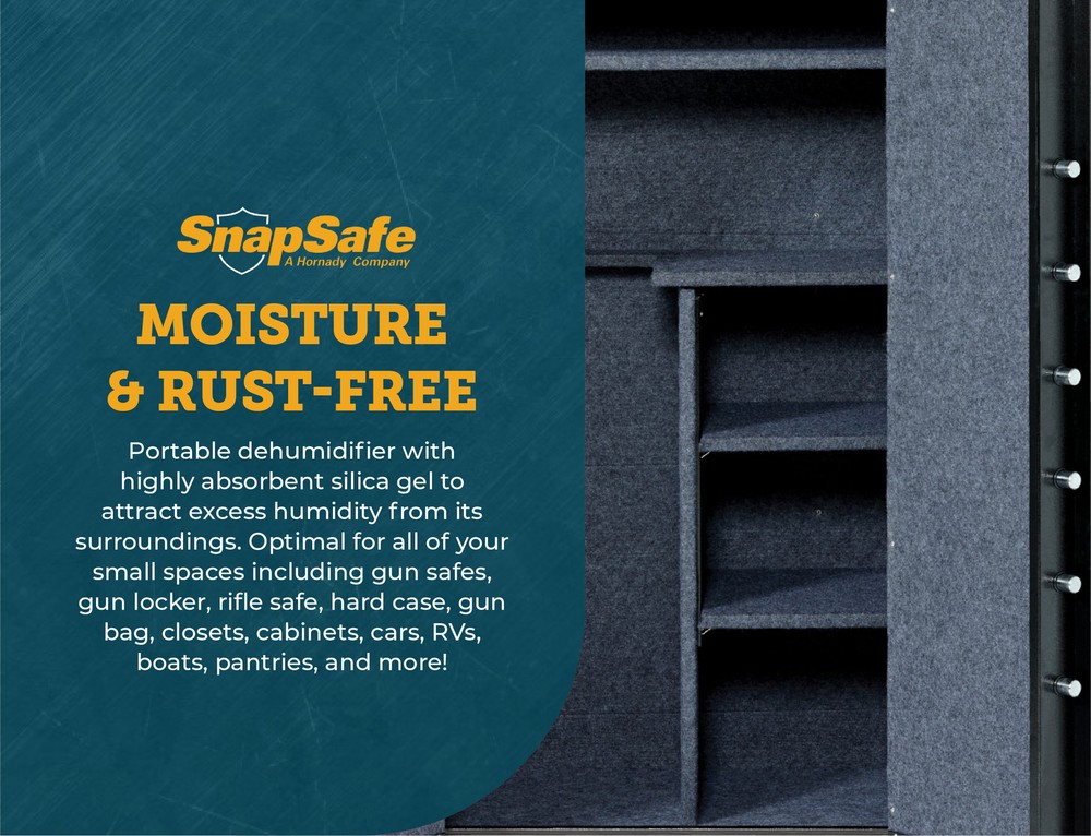 SnapSafe Rechargable Gun Safe Dehumidifier - 110 Volt - Medium