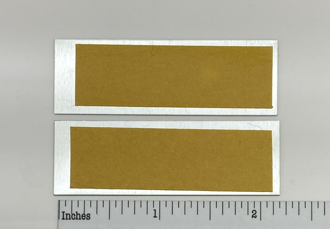 Advent Speaker Badge Logo Emblem Pair Custom Made Aluminum