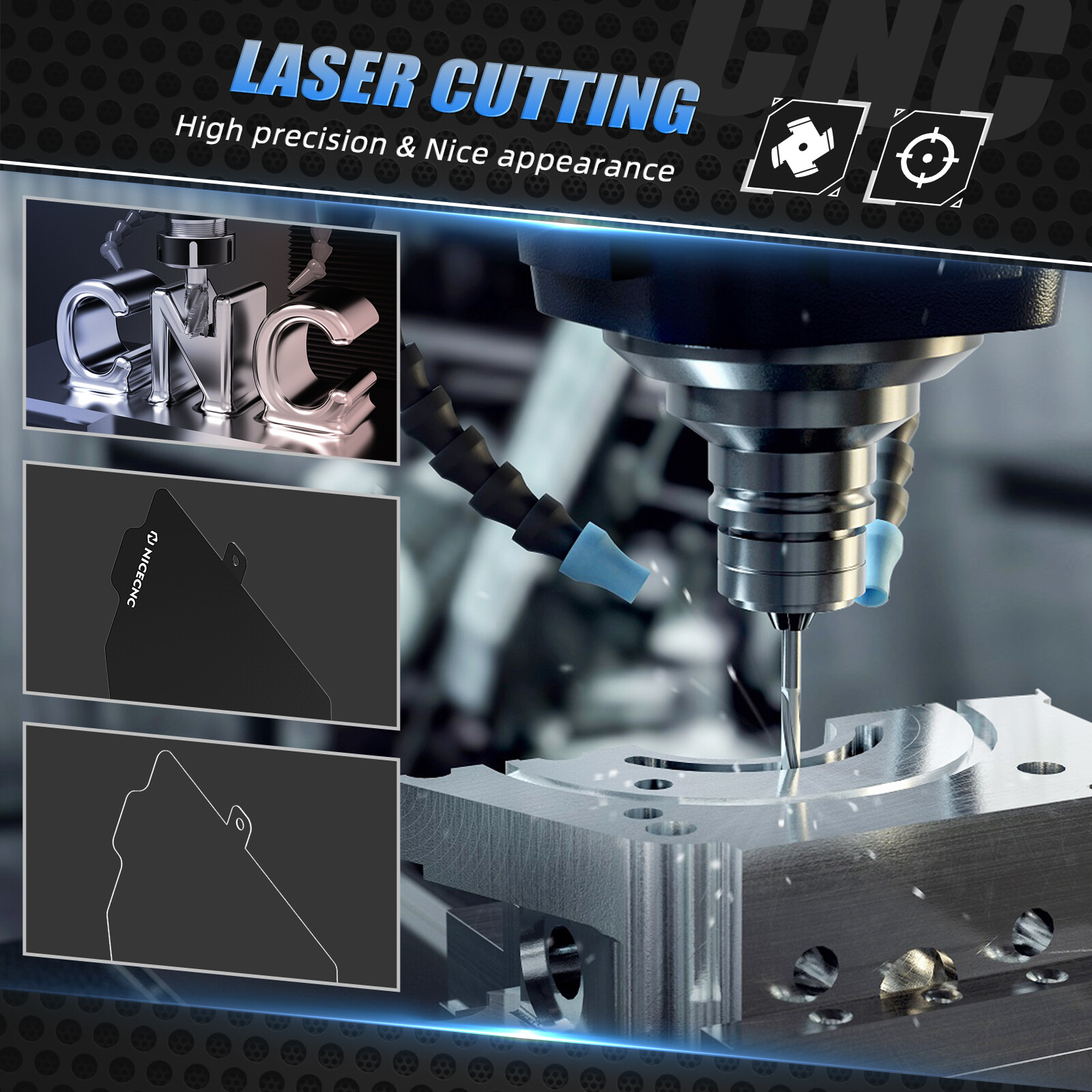 For Can-Am Maverick X3 Turbo Glove Box Panels Aluminium Alloy 2017-2021 1PAIR