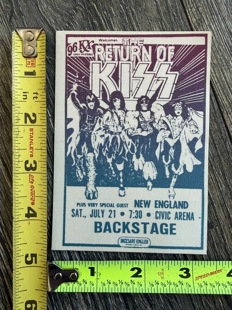 KISS Pass Dynasty Tour Concert Pittsburgh July 21 BluePurple Vintage Kiss Aucoin