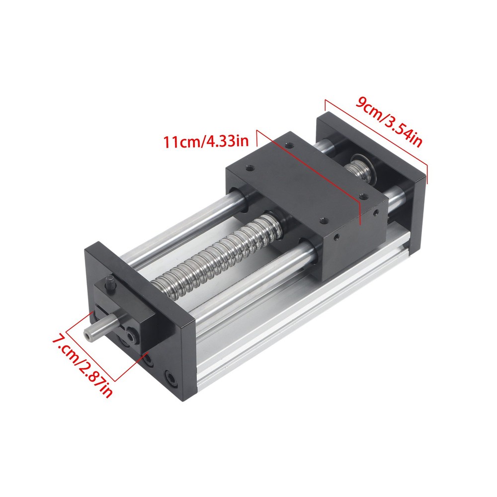 Dual Slide Linear Module Sliding Table SFU1605 Ballscrew 100mm Effective Linear