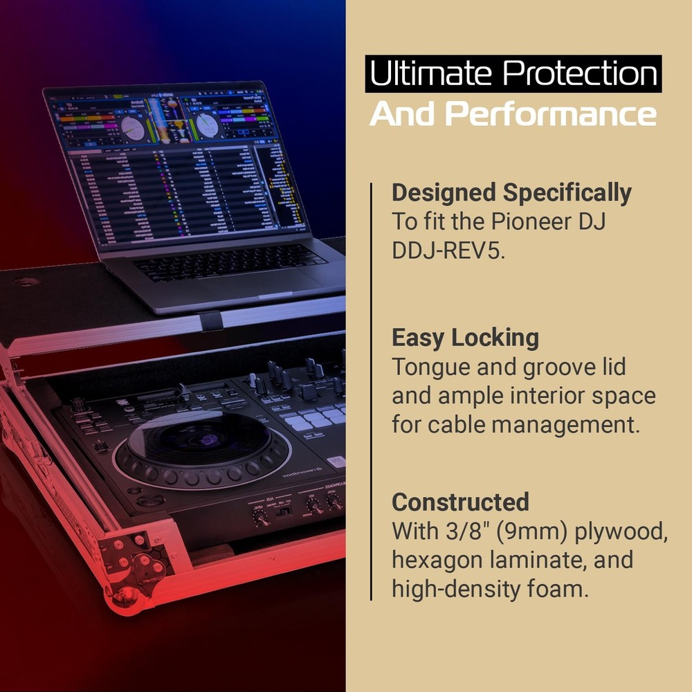 Headliner Flight Case Compatible with Pioneer DJ DDJ-REV5 Controller