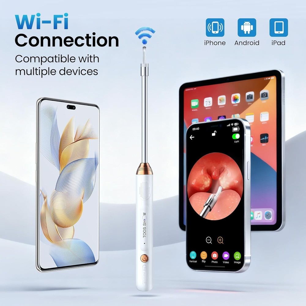 Tonsil Stone Remover with Camera 1080P Visual Tonsil Stone Removal Kit