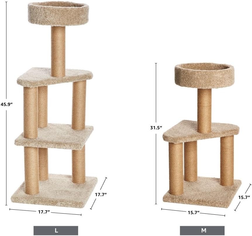 Cat Tree Indoor Cat & Kittens Multi-Level Climbing Activity Tower W/ Scratching