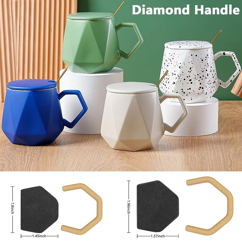 Pottery Mug Handle Molds 12Pcs Mug Handle Forms Mug Handle Making Tool for Po...