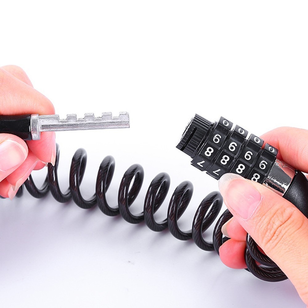 Bicycle Password Lock Lock Cycling Security Helmet Lock Locks & Security