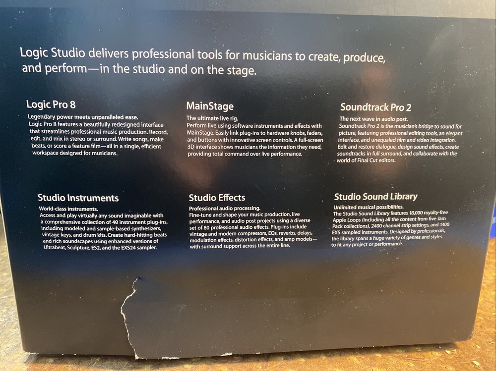 Apple Logic Studio Pro 8 ACADEMIC Complete