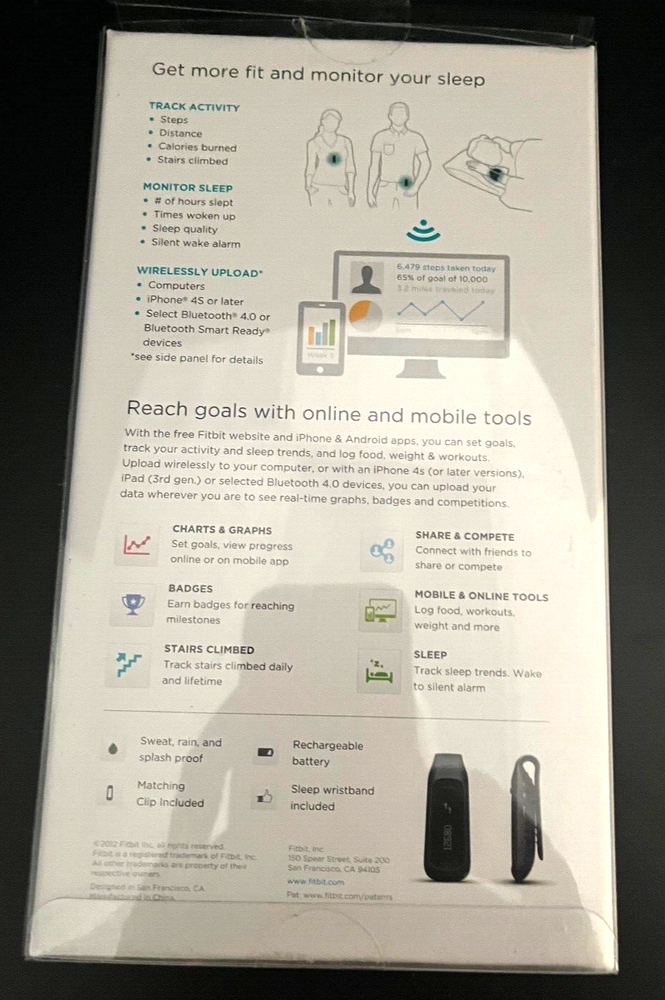 Fitbit One Wireless Activity Tracker - BURGANDY (FB103BY)