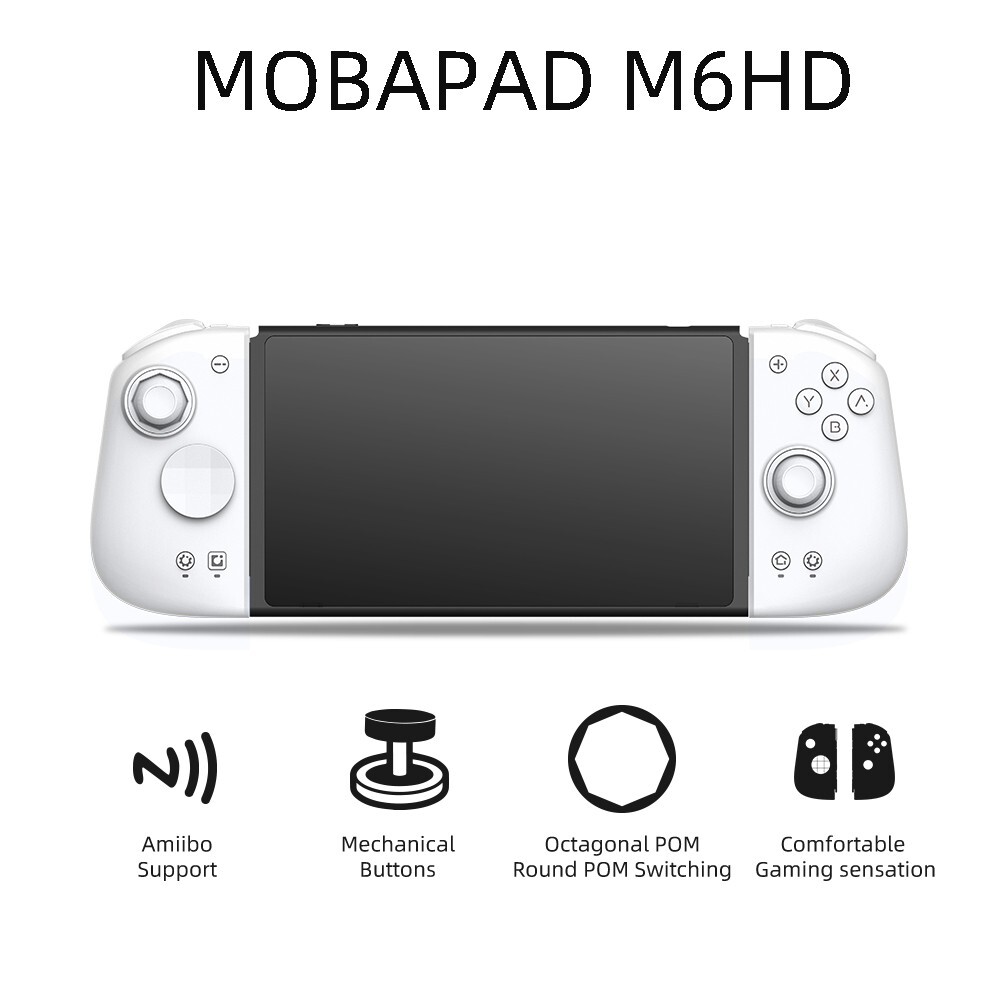 Mobapad M6 HD Joycons Nintendo Switch Controller White