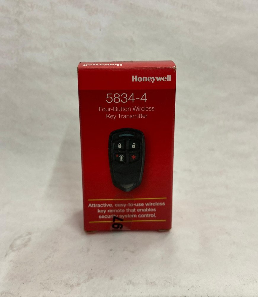Honeywell 5834-4 4 Button Remote Control - Black
