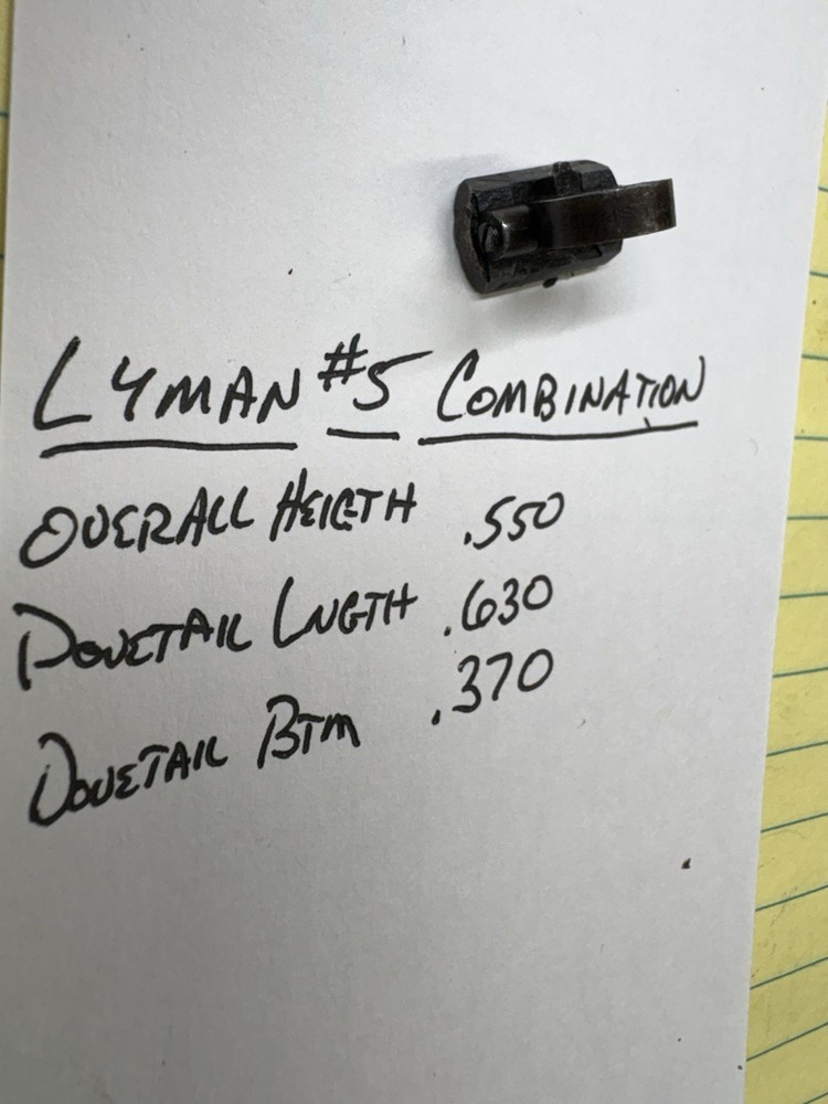 Antique Lyman No. 5 Folding Combination Front Sight
