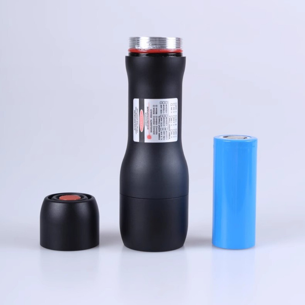 Waterproof 638nm Red Laser Pointer Pen Adjustable Focus Visible Beam Light RWP8