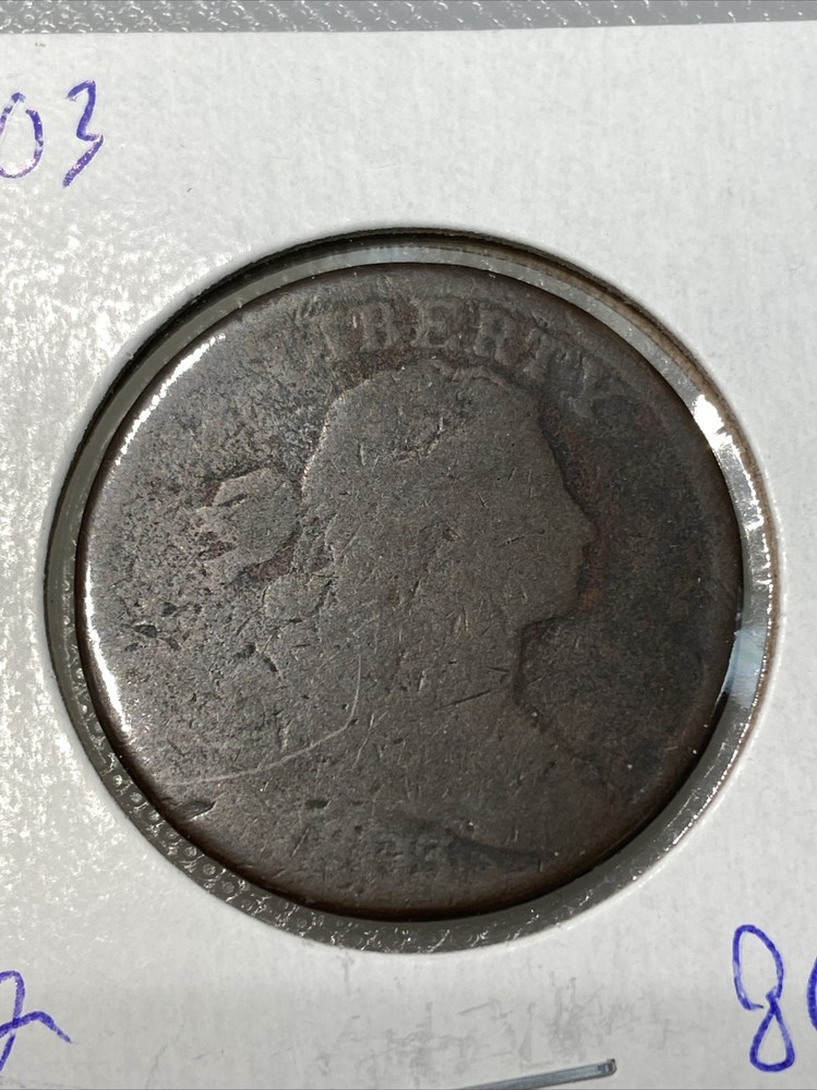 1803 draped bust large cent 2