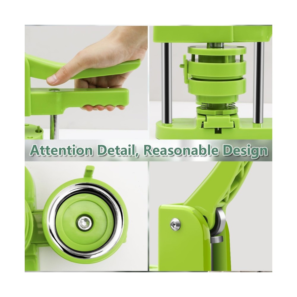 Button Maker Machine Multiple Sizes, Pin Maker Machine 1.25+2.25+3 inch, Inte...