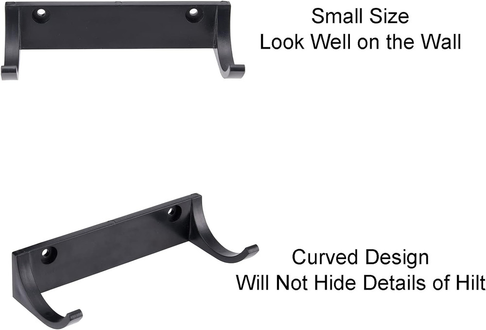 Horizontal Lightsaber Wall Mount Holder Light Saber Display Rack Hook Stand, Com