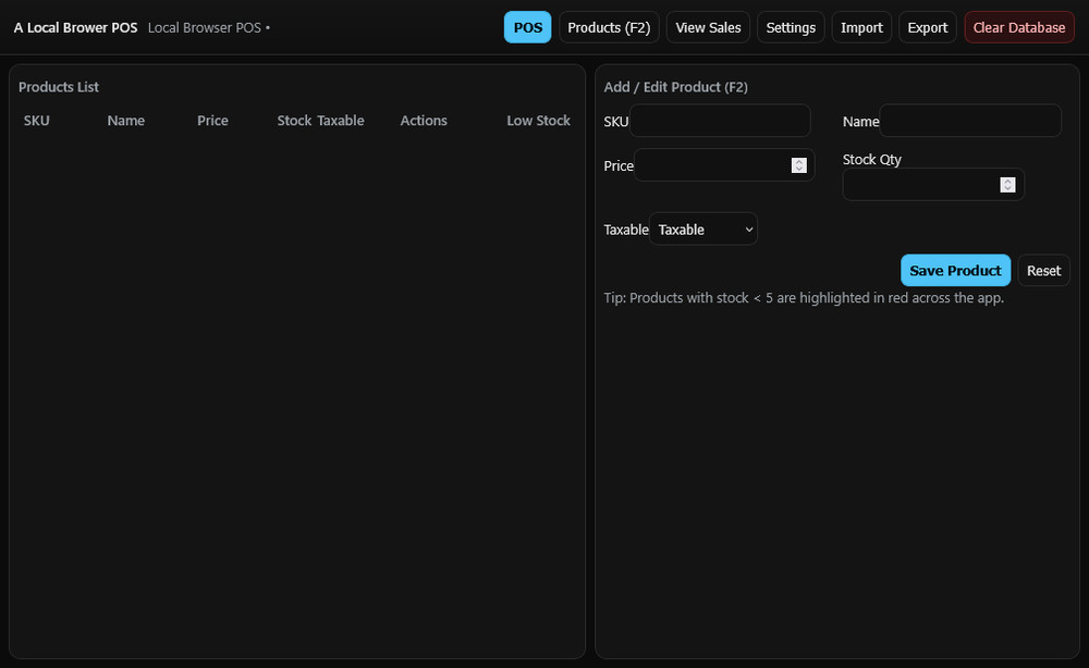 Universal POS Software System Runs on Any Operating System Inventory Management