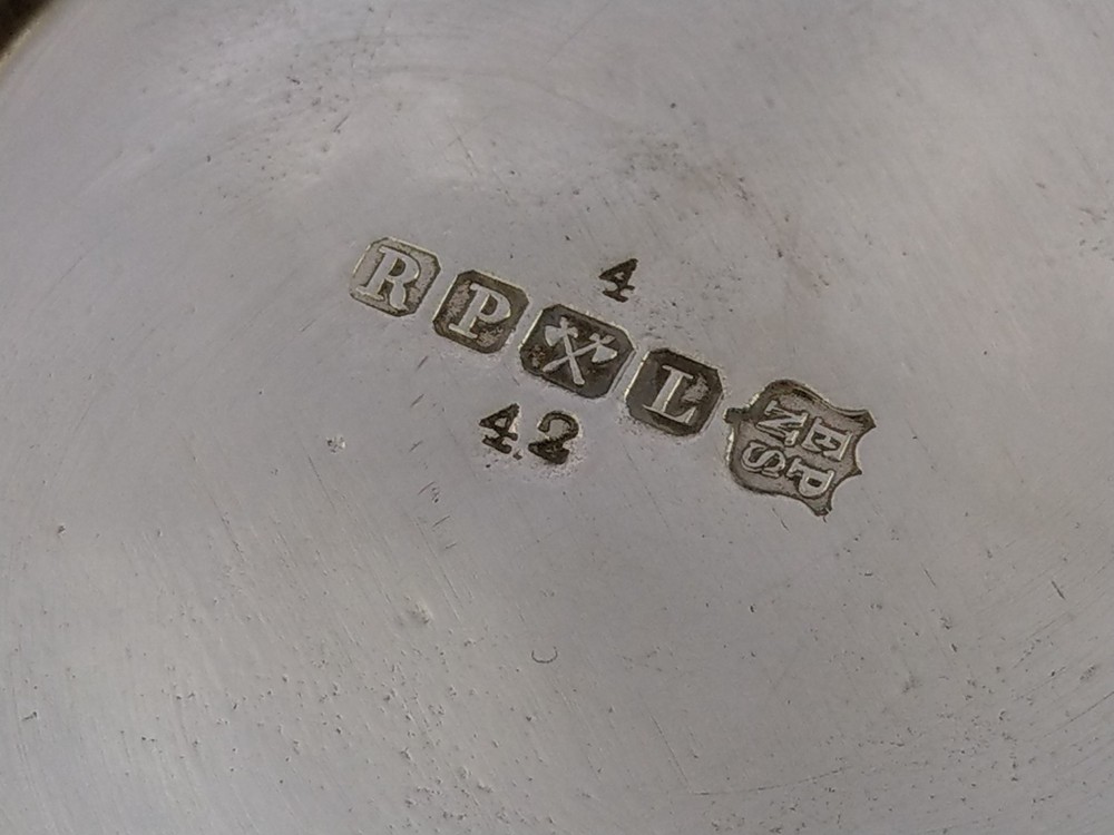 Antique syrup pitcher silver plated by Robert Pringle