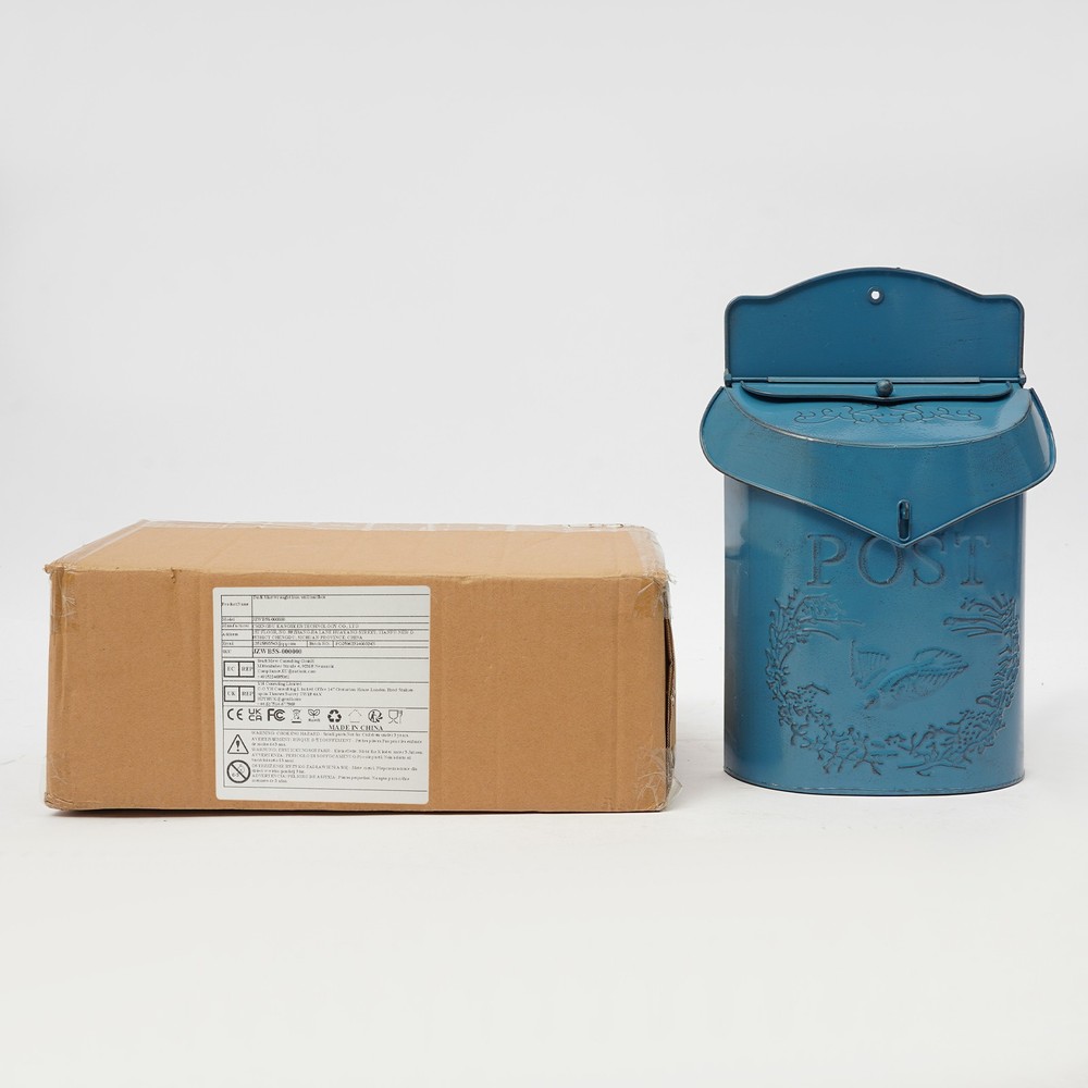 Vintage Rustic Wall Mount Mailbox Lockable Post Box Large Secure Mail Letter Box