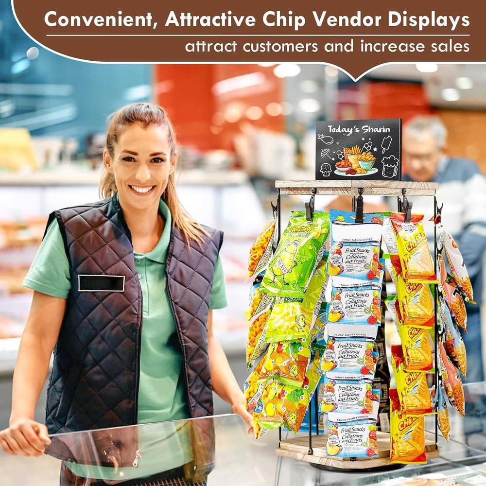 Rustic Brown Candy Display for Concession Stand