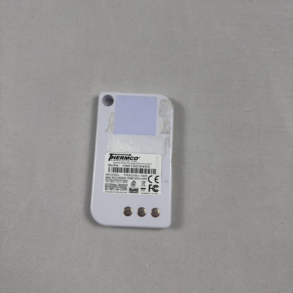 Thermo Products TRED30-16R Temperature Recorder Data Logger TESTED *Read