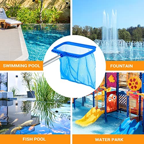 Pool Skimmer - Pool Skimmer Net without Pole, Swimming Pool Leaf Pool Rake-A