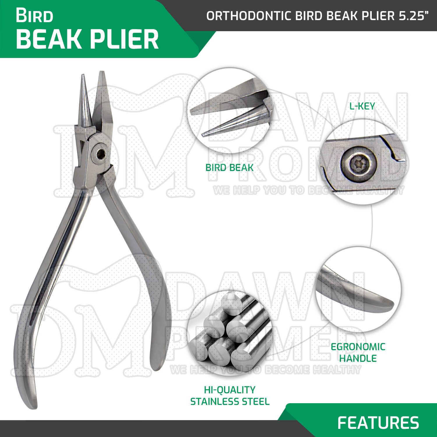 Bird Beak Pliers Orthodontic Instrument Wire Bending Dental Supply Inst German G