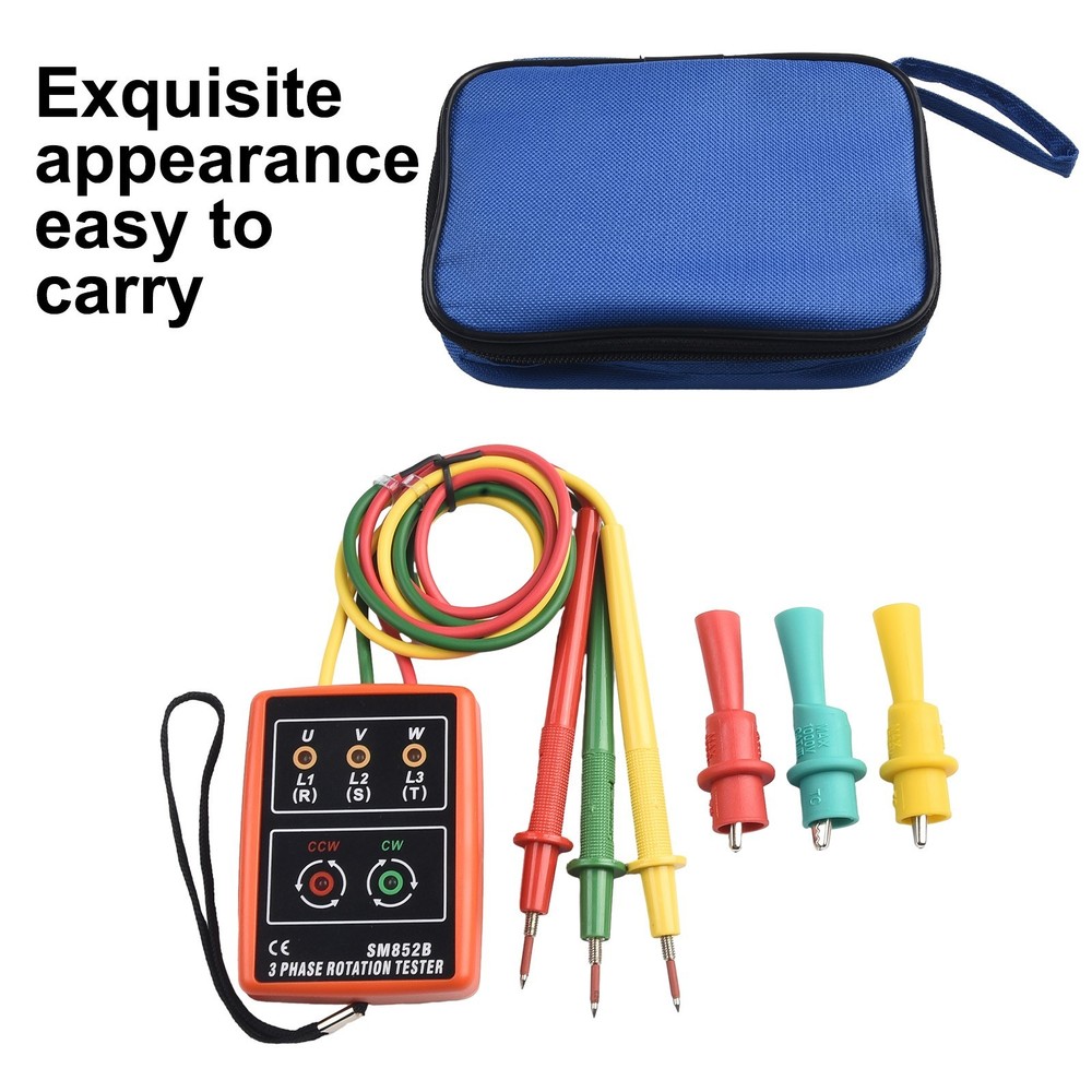 Reliable 3 Phase Sequ ence Tester for Rotation Detection with LED Indicator