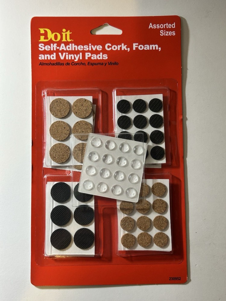 (3) x Do it Round Surface Guard Pad Assorted sizes 230952