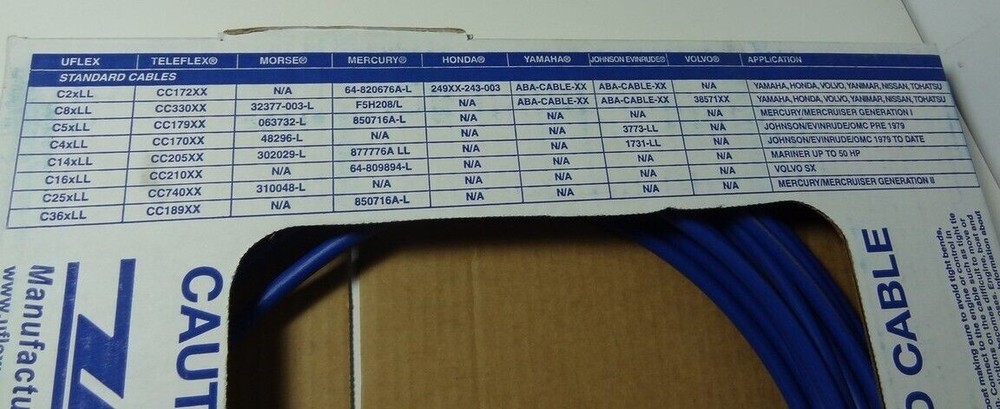 Uflex 33C MachZerox36 36' Marine Boat Shift & Throttle Engine Control Cable 3300