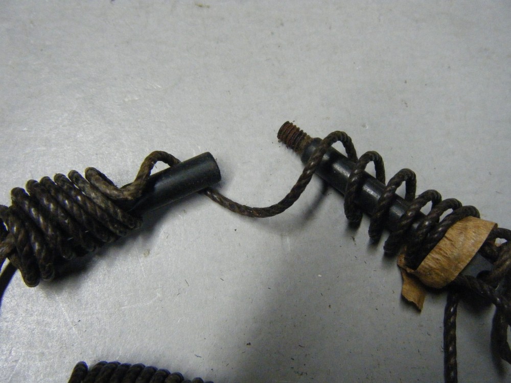 Lot of 5 Vintage Steel Rifle Bore Pull Through Cleaning Tool