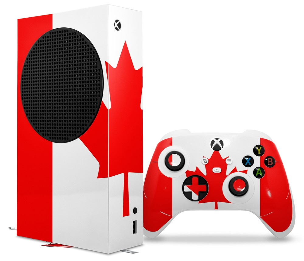 Skins XBOX Series S Console Controller Canadian Canada Flag