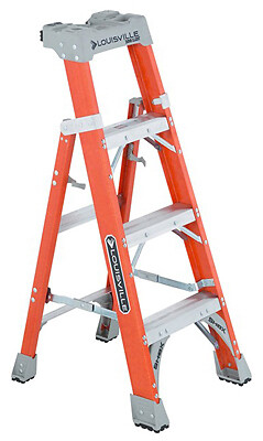 Caddyshack Golf 210952 4 ft. 2 in 1 Cross Step Ladder
