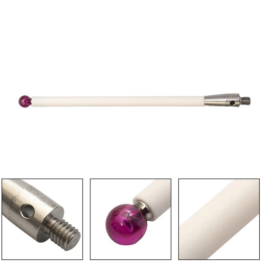A-5000-3712 M4 CMM Touch Probe Stylus 6mm Ruby Ball CNC Probe Tip Ceramic Shaft