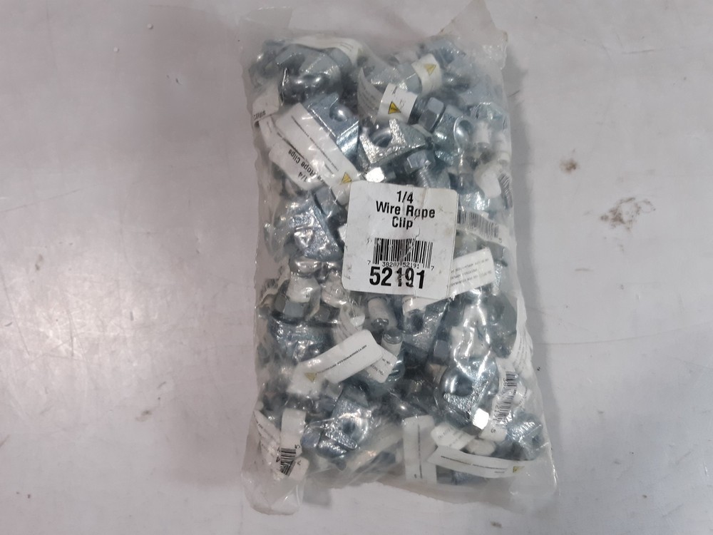 1/4" Wire Rope Clips (Bag) -