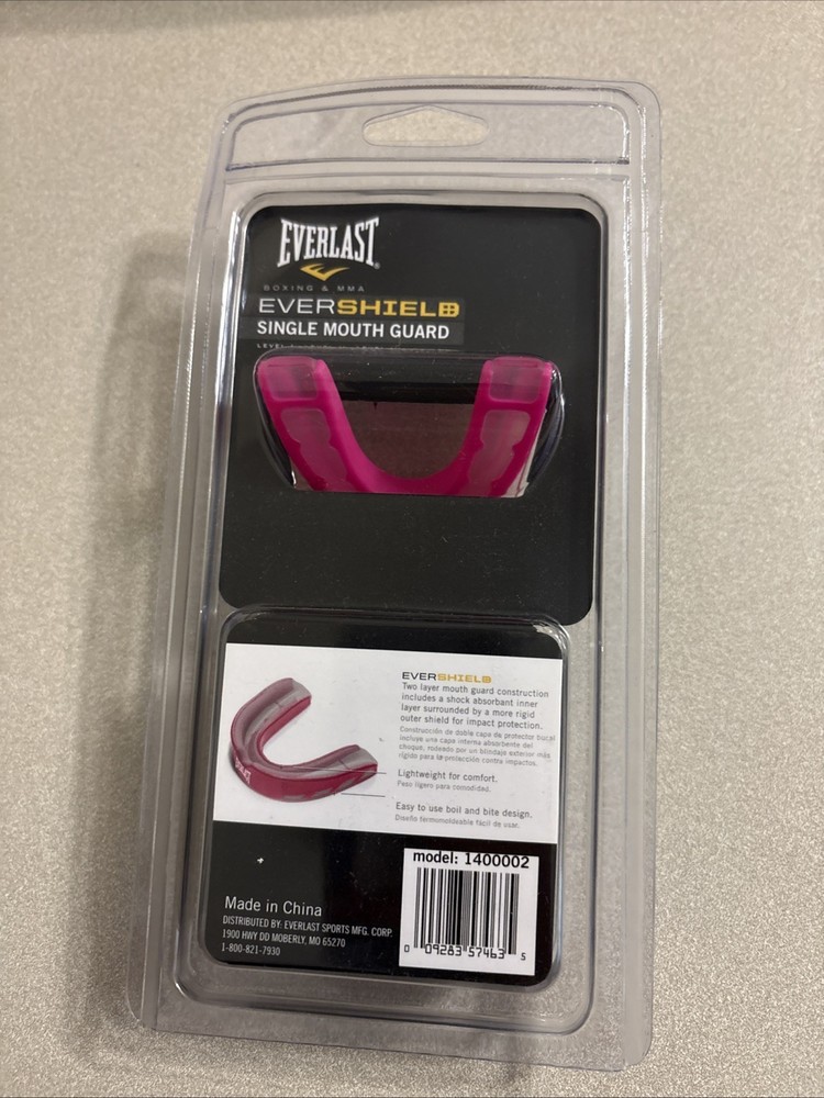 Everlast Evershield Single Mouthguard, Color Pink